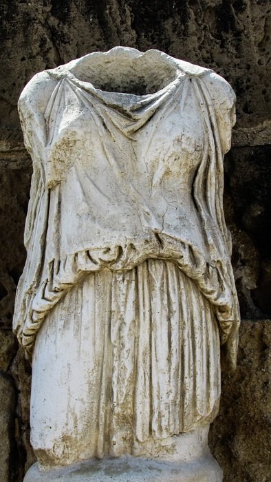 statue of women clothes in cyprus