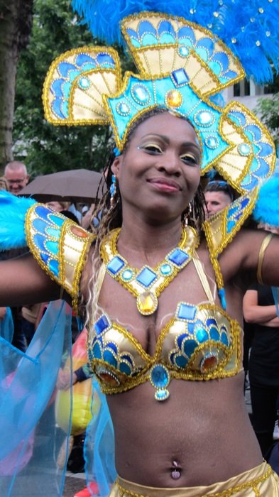 Happy woman on party in Rotterdam
