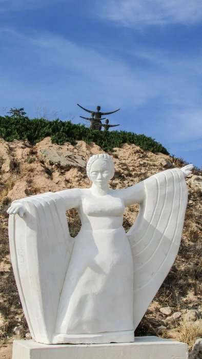 statue of a dancing woman in ayia napa