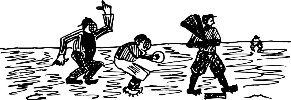 black and white image of the game on the field