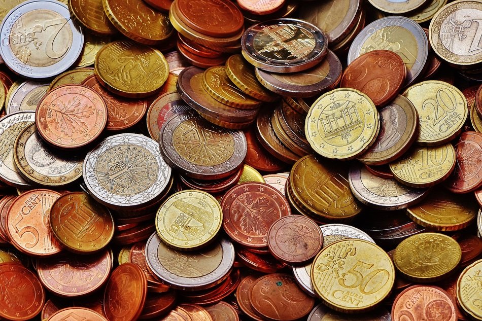 euro coins with different par value
