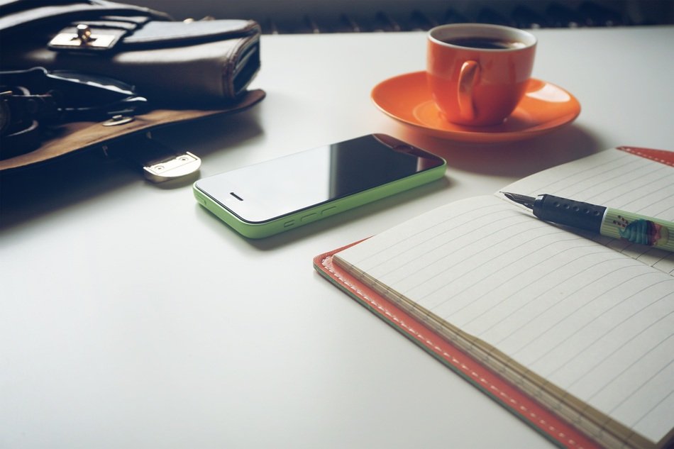 Purse Wallet and Coffee and Pen