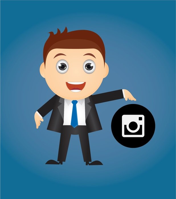 Abstract picture of business man