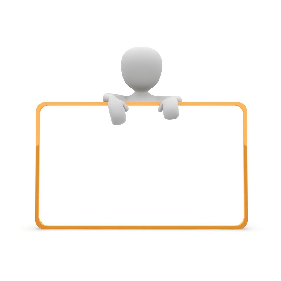 human figure behind the white rectangle