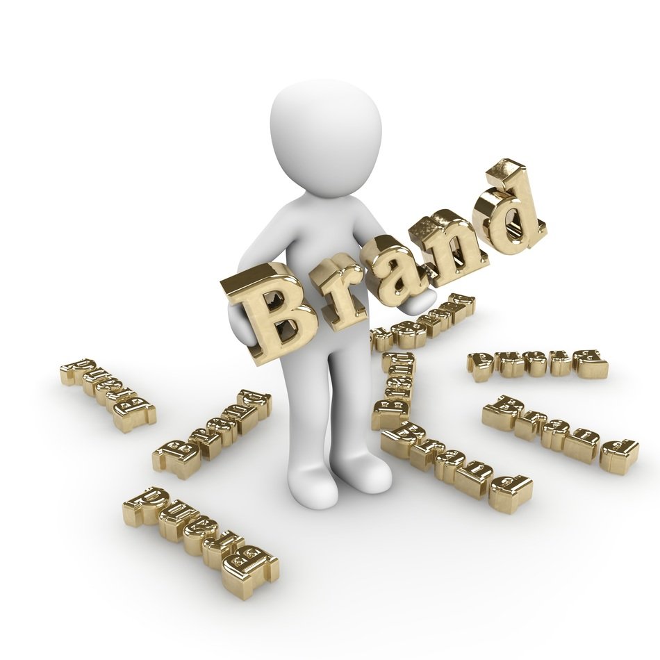 concept of creating a brand as a 3d model