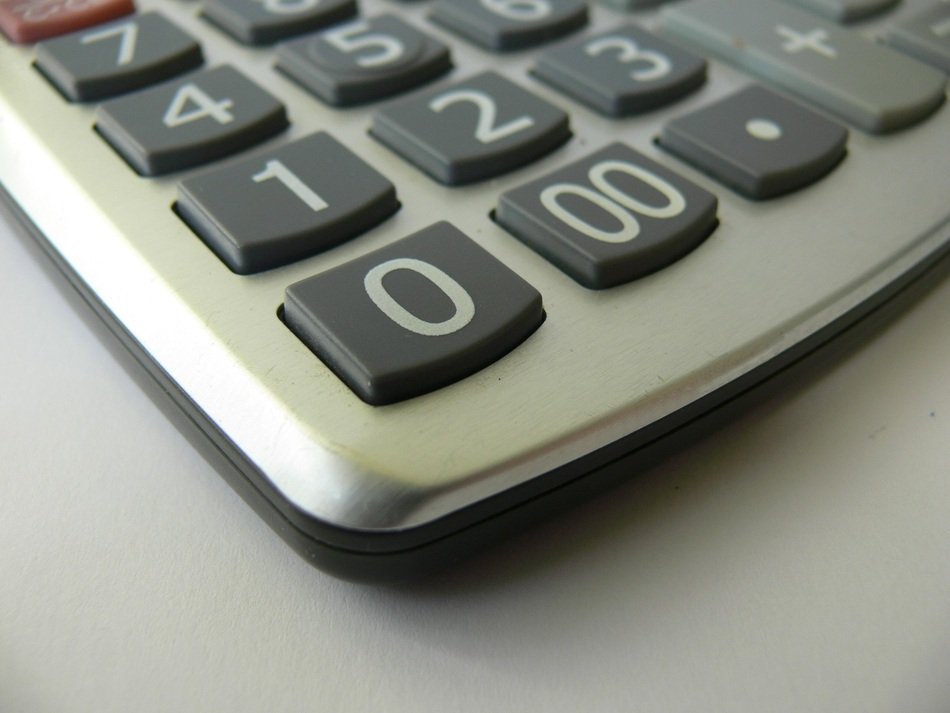 Picture of calculator in the office