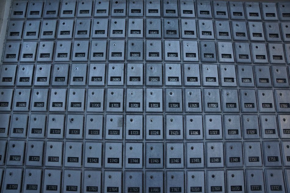 A lot of mailboxes in the georgetown