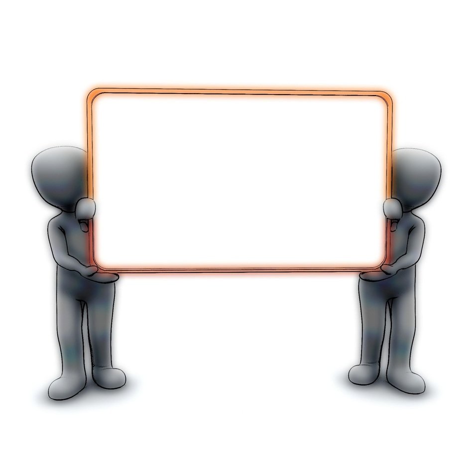 clipart of the information board and figures