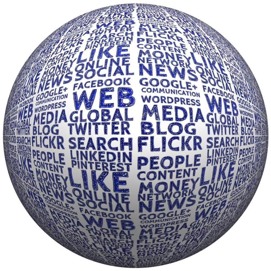 ball with media signs