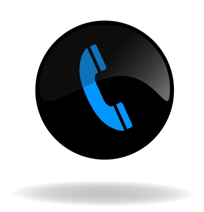 black and blue call button