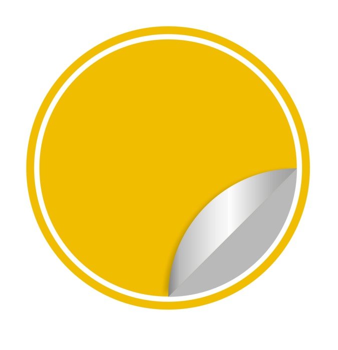 yellow label design