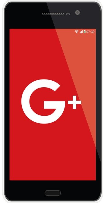 Google Plus Mobile Phone drawing