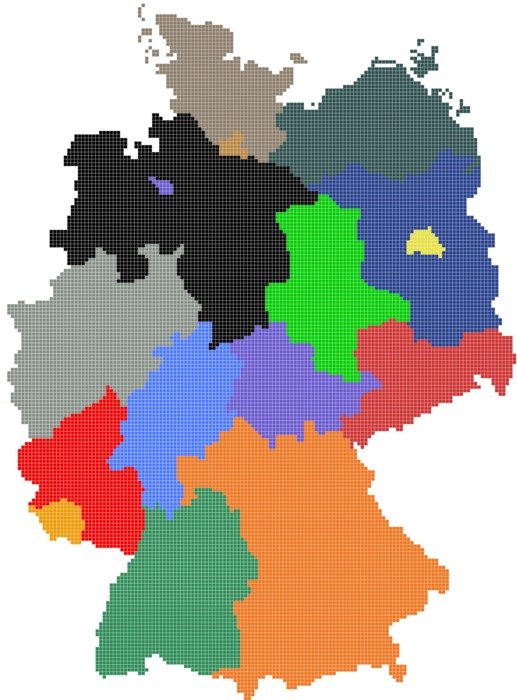 Regions of Germany clipart
