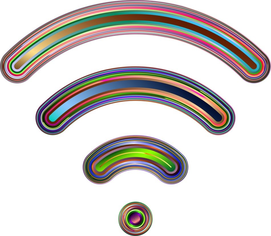 rainbow icon of wifi
