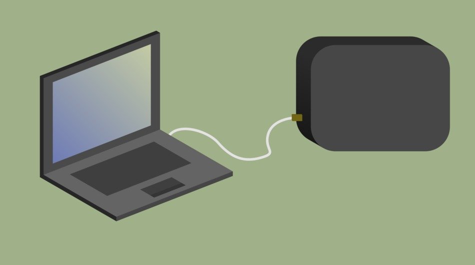 Laptop with Internet drawing