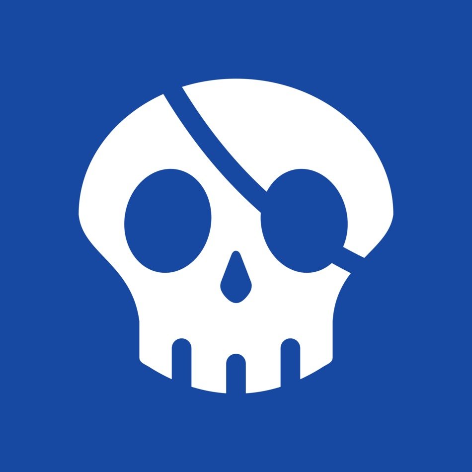 cartoon pirate skull, Website Design