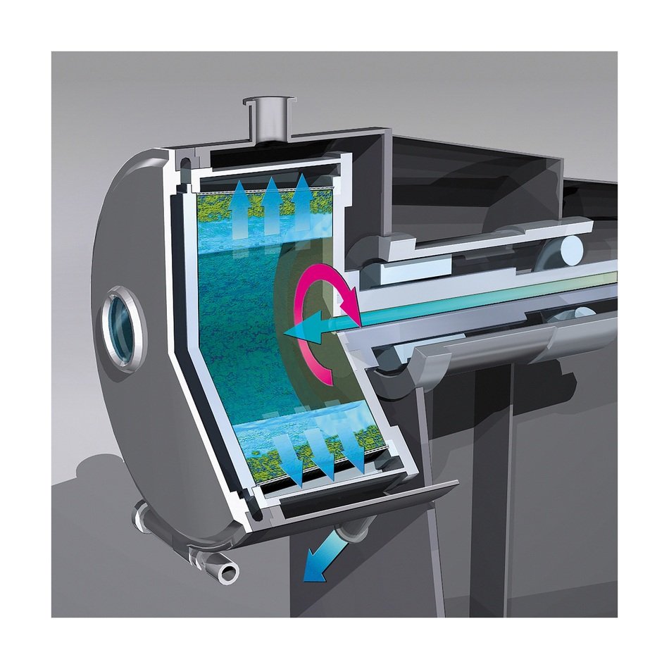 section of centrifuge in 3d