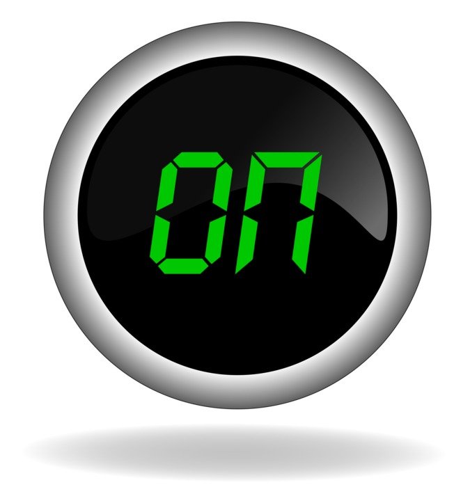 'On' button
