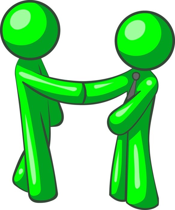 two green little man