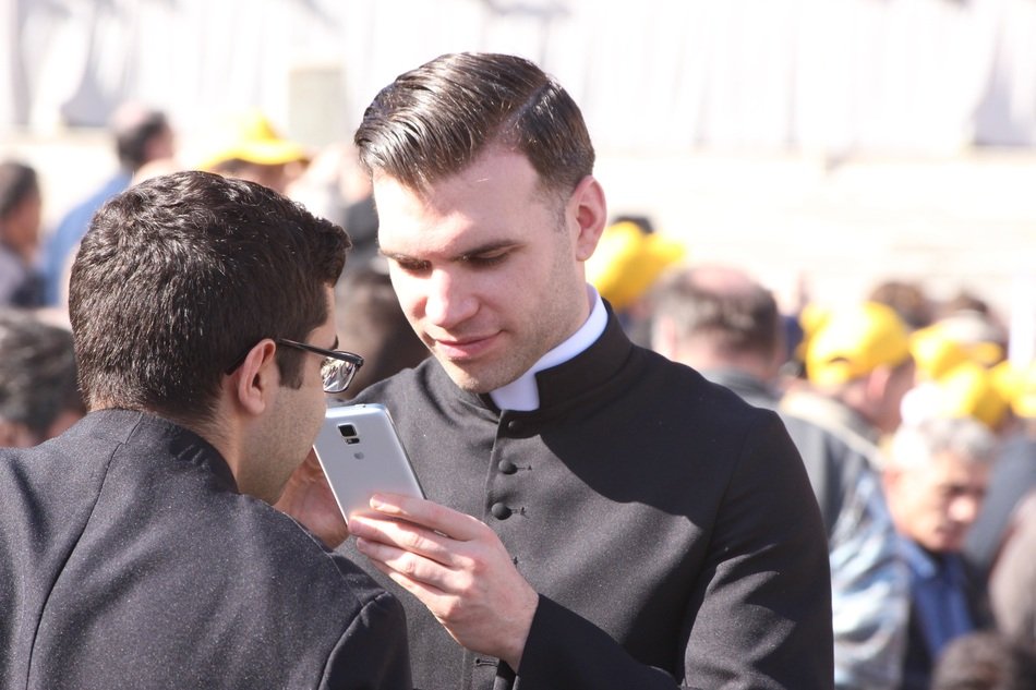 The priest and the mobile phone