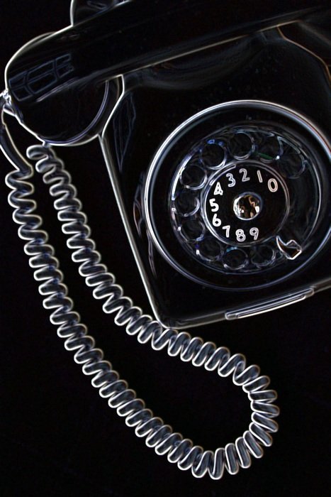 Black Old phone