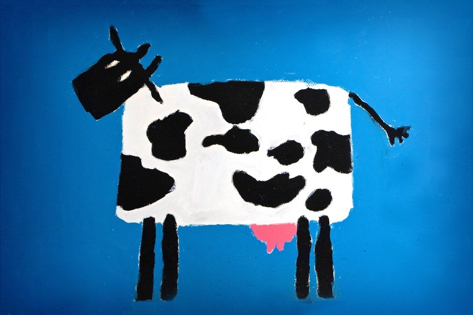 cow Children Drawing