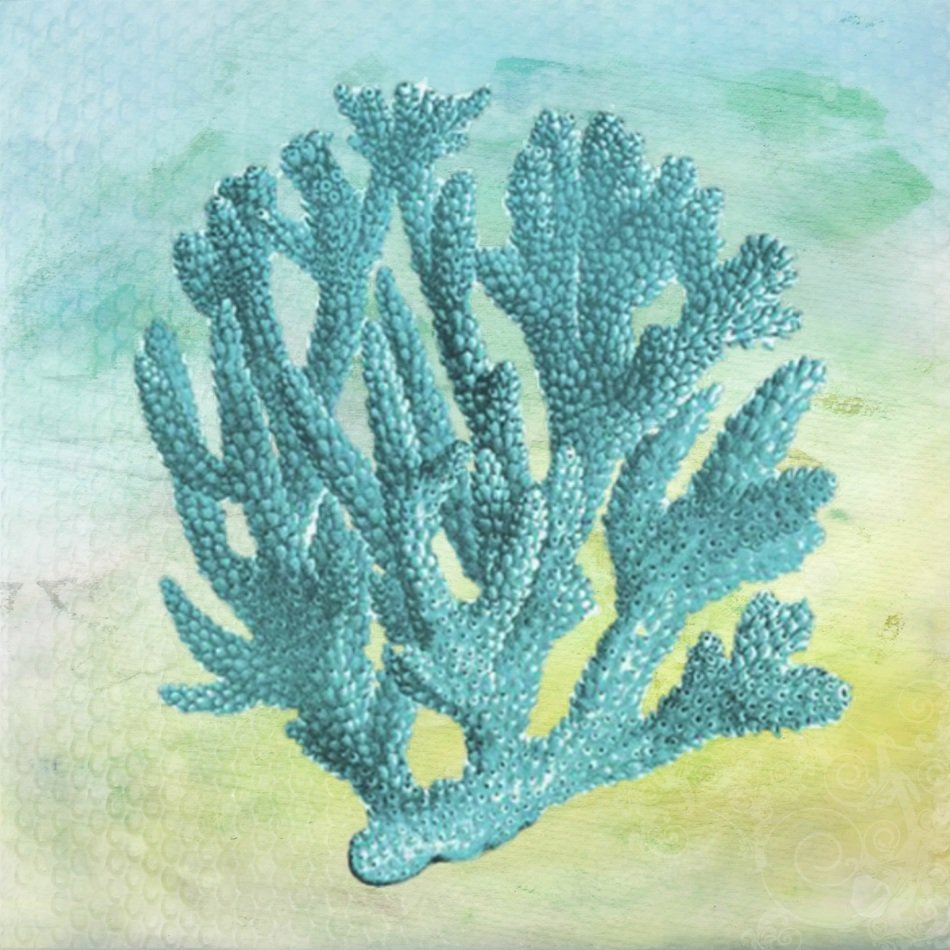 Clip art of blue Coral