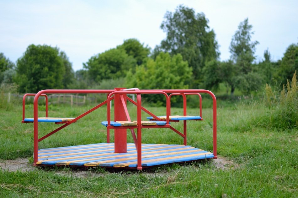 Carousel in the garden