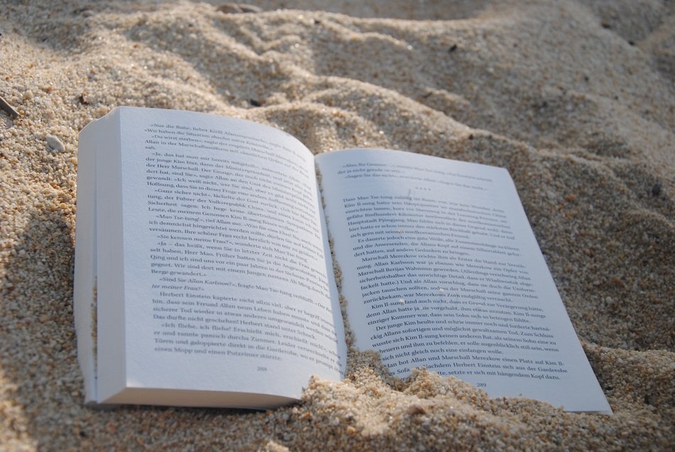Book on the beach