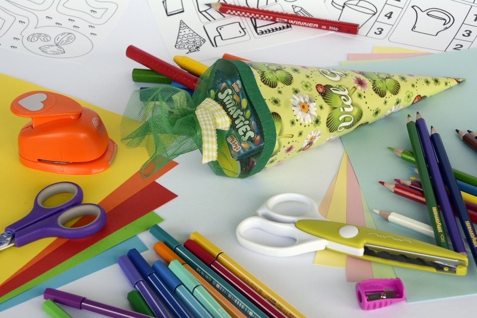 colorful stationery for a first grader