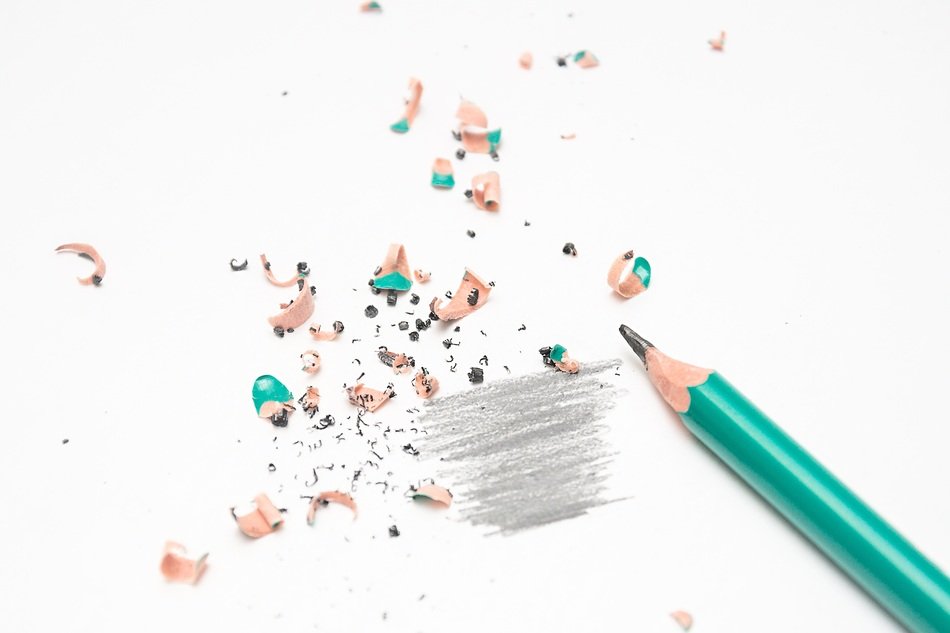 Pencil and trash afrer Sharpening