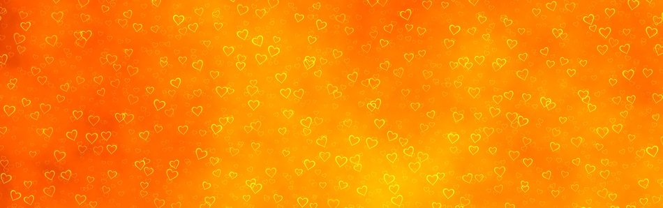 hot colored Banner with Hearts
