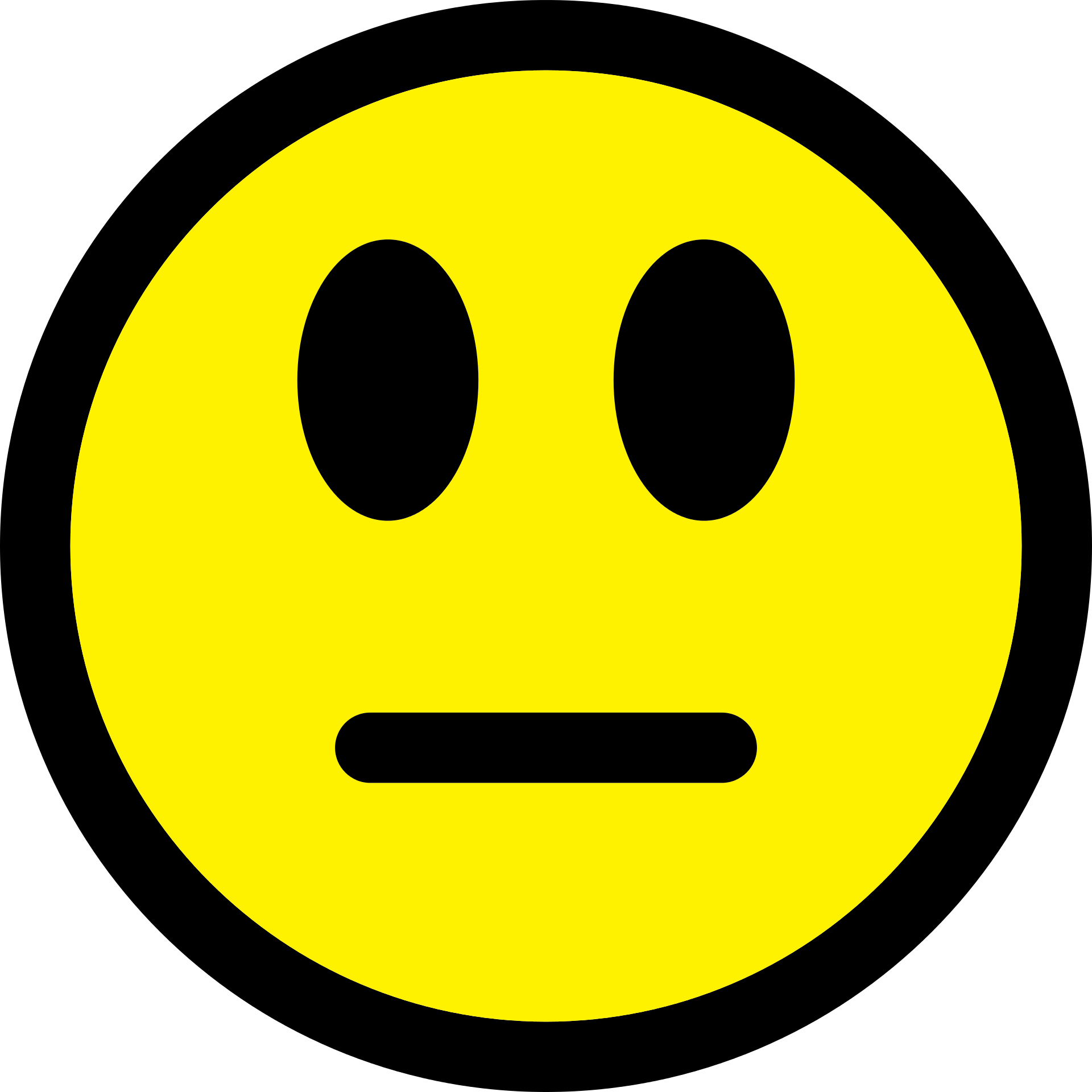 Neutral emoticon free image download