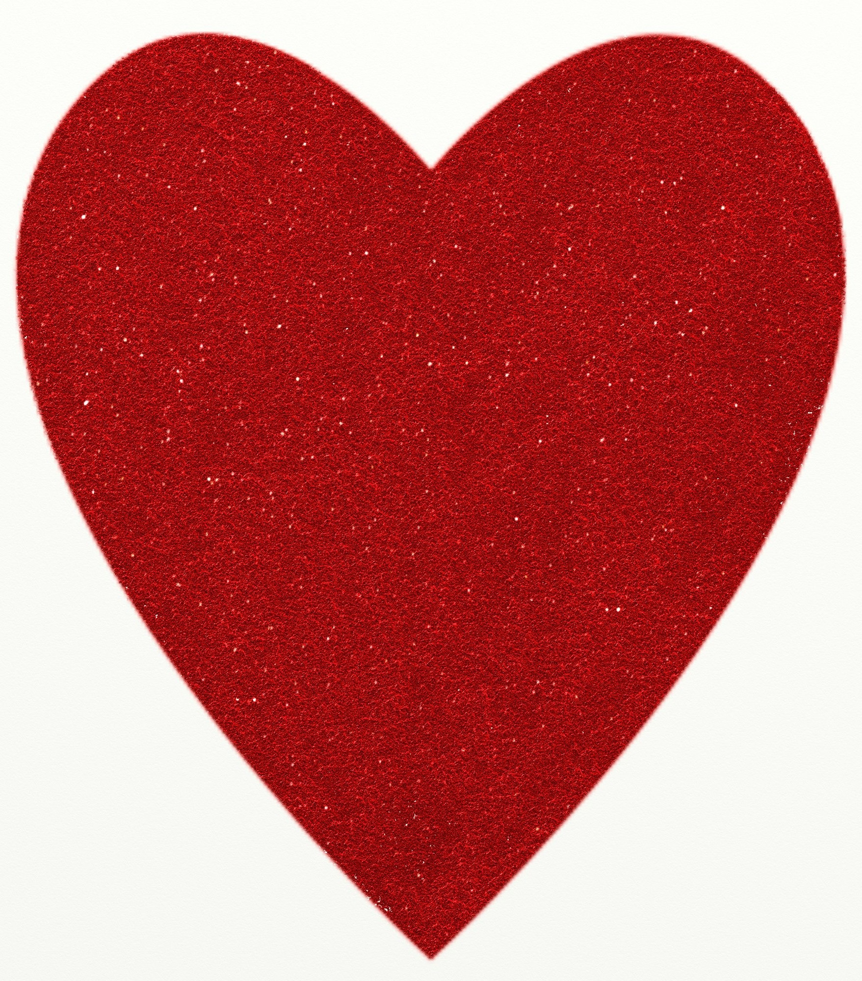 Red glittering heart free image download
