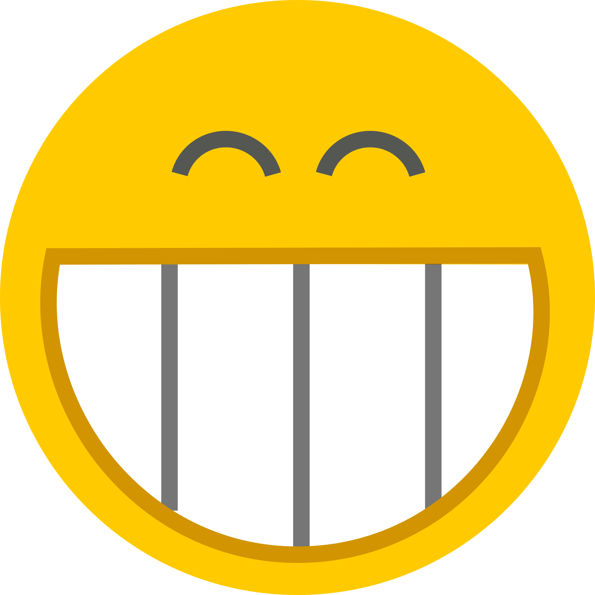 Graphic image of smiley with big teeth free image download