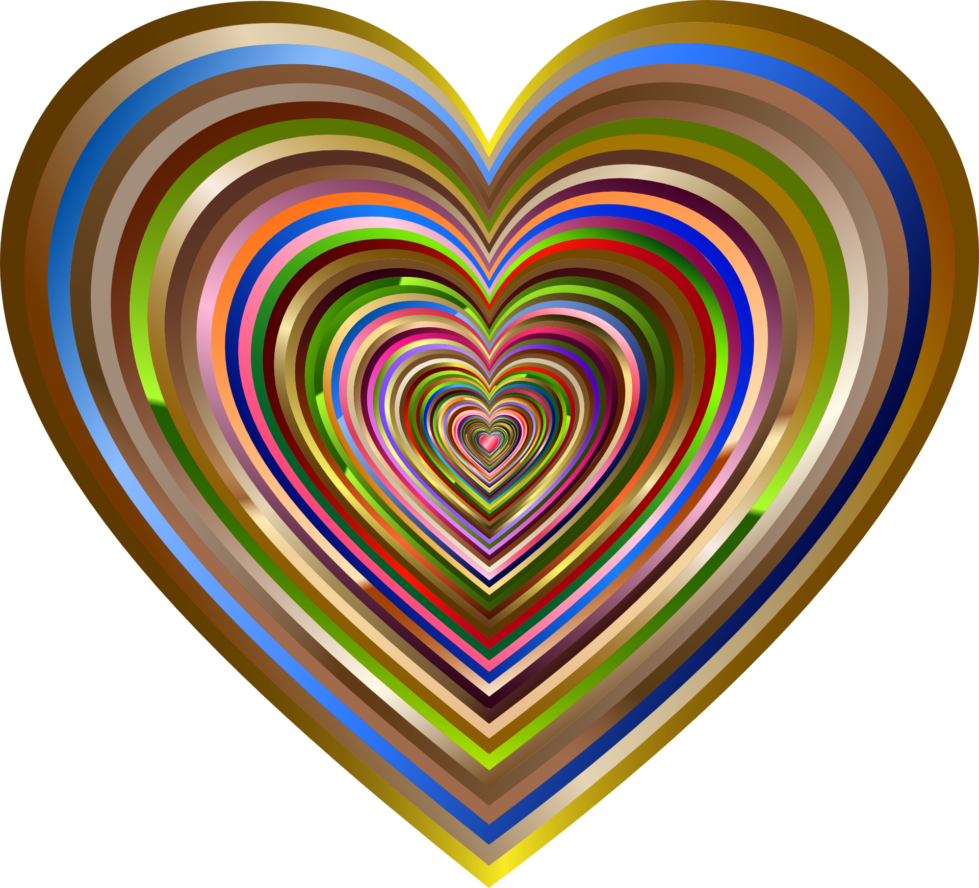 Colorful Heart With Abstract Pattern Free Image Download