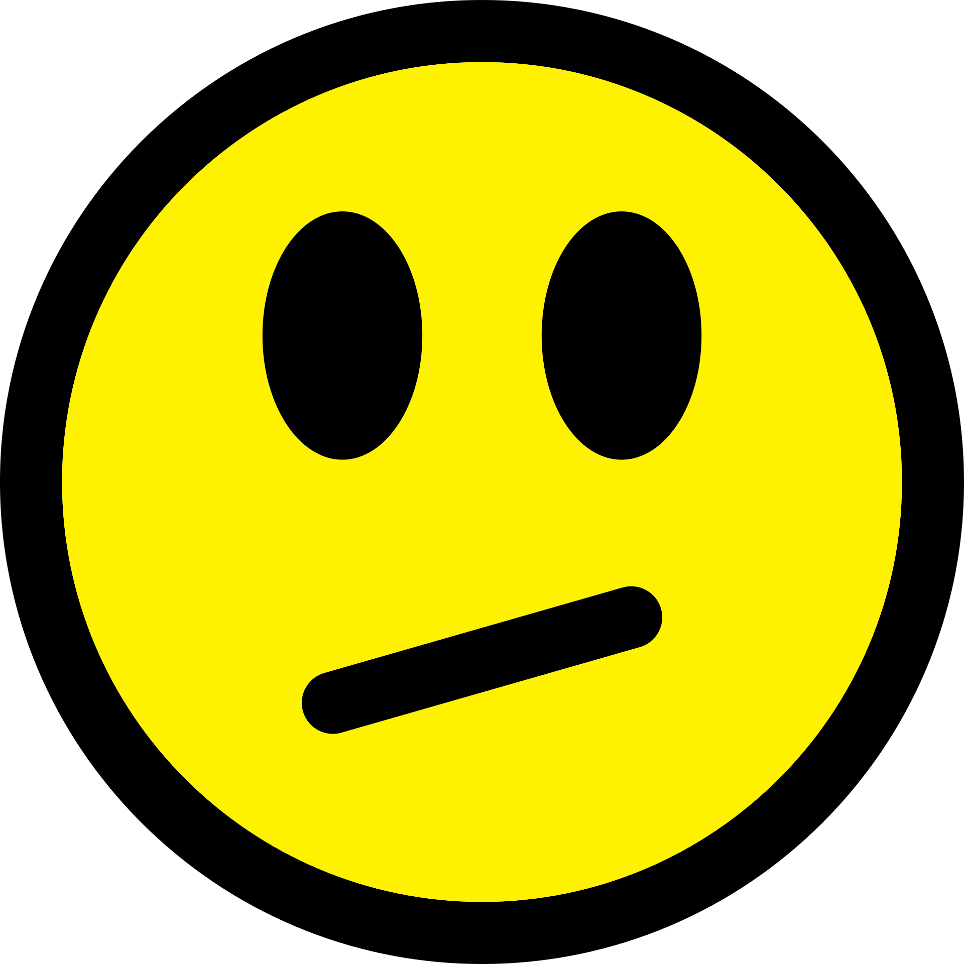 Smiley Emoticon Undecided drawing free image download