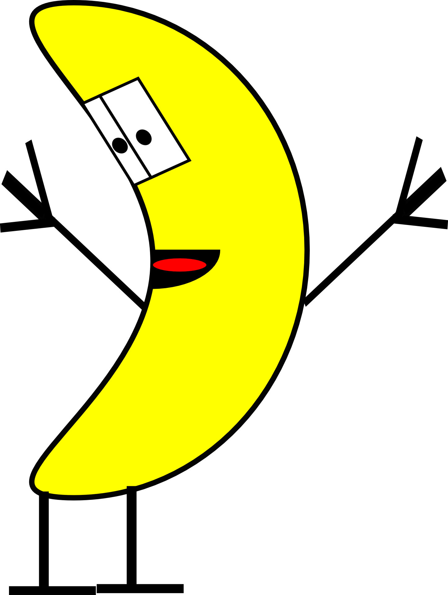 Cartoon Happy Dancing Banana Free Image Download