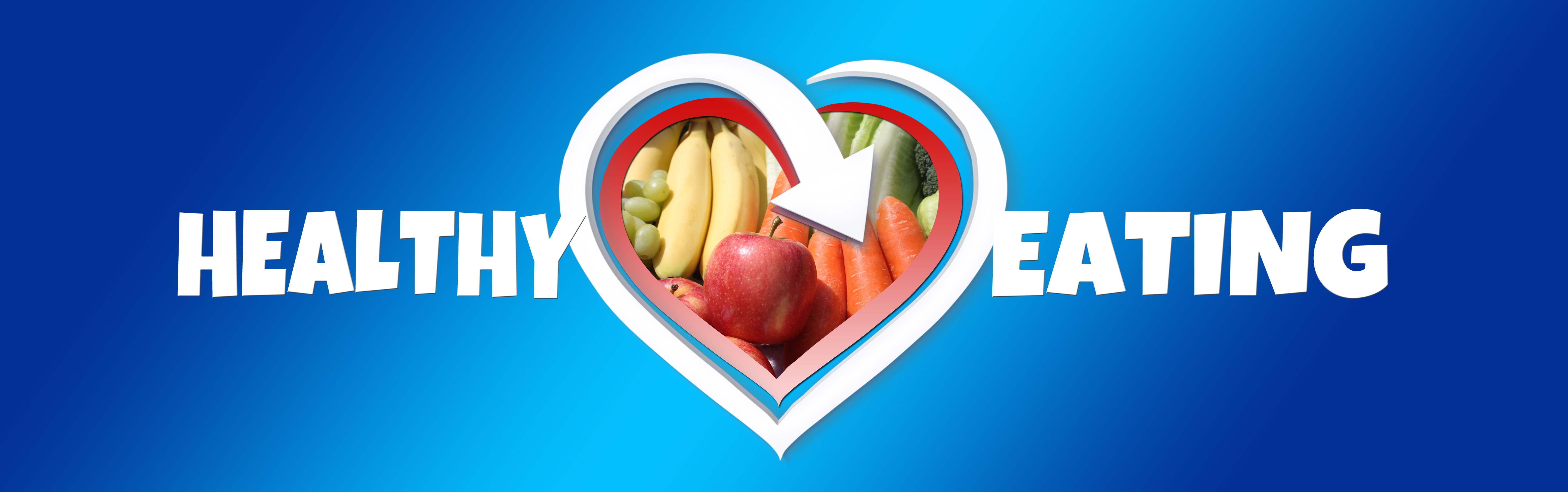 Healthy eating, blue Banner free image download