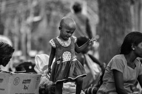 black and white photo of african people