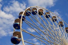 Ferris wheel is spinning in a circle