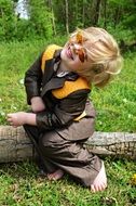 Picture of cute baby in childhood