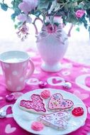 Valentine Cookies hearts