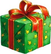 Ä°llustration of decorated present