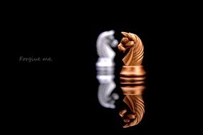 forgive me chess pieces horse