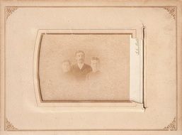 family photo in vintage frame