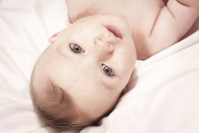 portrait of a cute newborn baby