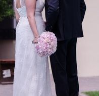 elegant wedding couple