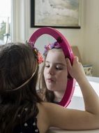 Girl Child Mirror Childhood
