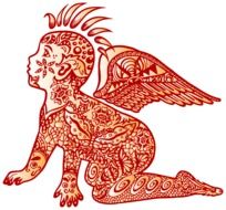Baby Crawling Tattoo drawing